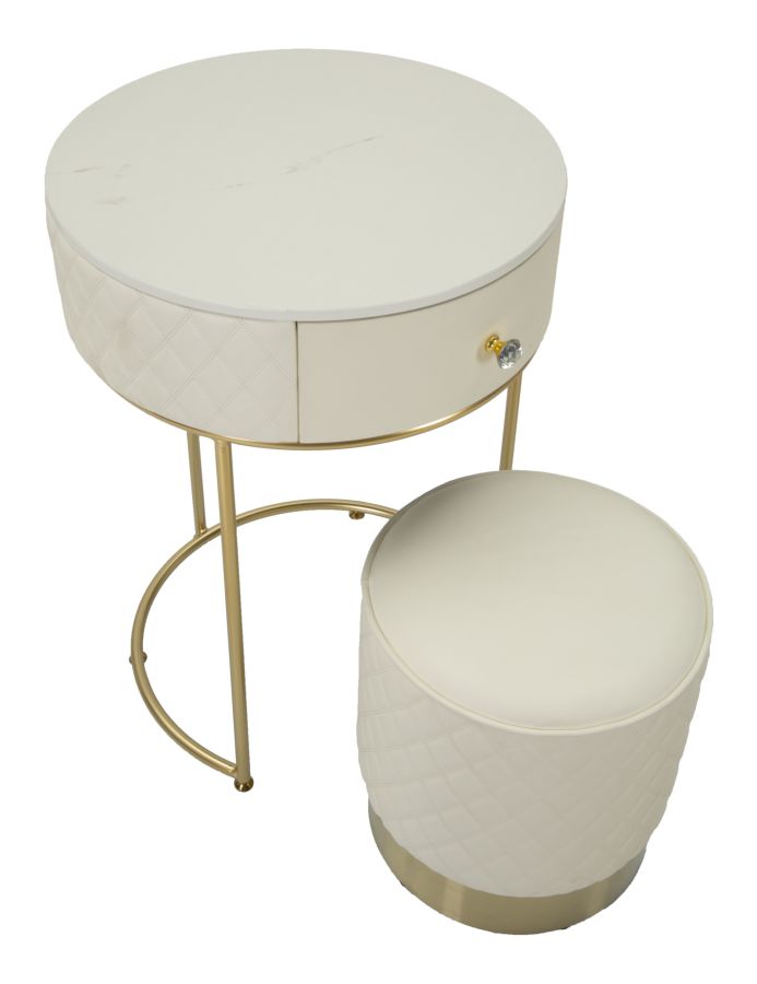TALL BEDSIDE WITH STOOL SHARON CM Ø 52X70 - Ø 36X39 - slika 5
