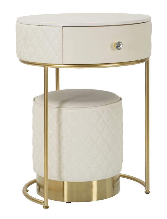 TALL BEDSIDE WITH STOOL SHARON CM Ø 52X70 - Ø 36X39 - slika 8