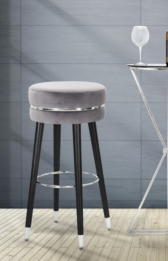 BAR STOOL PARIS GRIGIO/SILVER CM Ø 35X74 - slika 7
