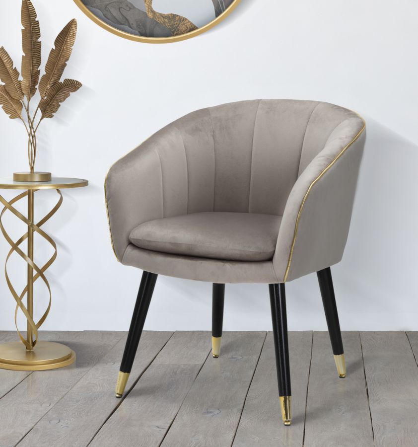 PARMCHAIR PARIS GRIGIA/GOLD CM 62X58X78 - slika 9
