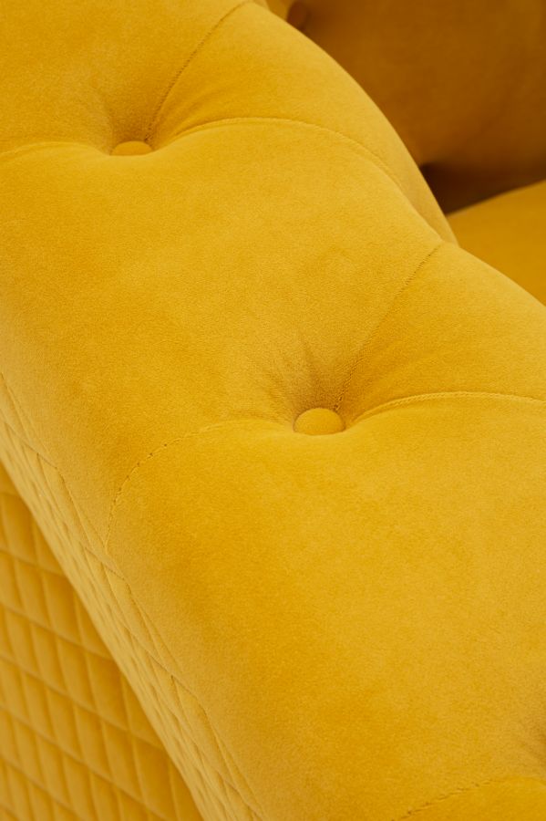 ARMCHAIR EMY MUSTARD WITH CUSHION CM 104X83X76 - slika 4