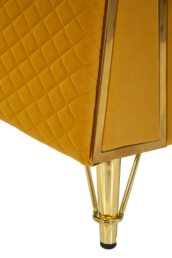 ARMCHAIR EMY MUSTARD WITH CUSHION CM 104X83X76 - slika 9