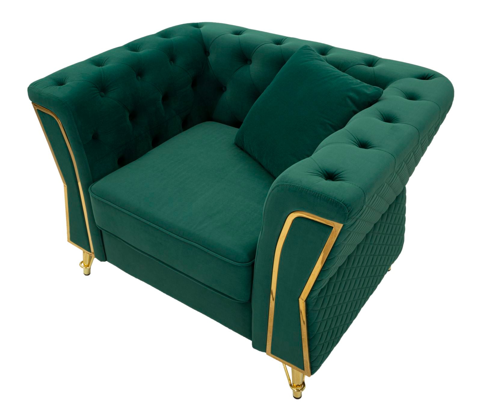 ARMCHAIR EMY GREEN WITH CUSHION CM 104X83X76 - slika 4