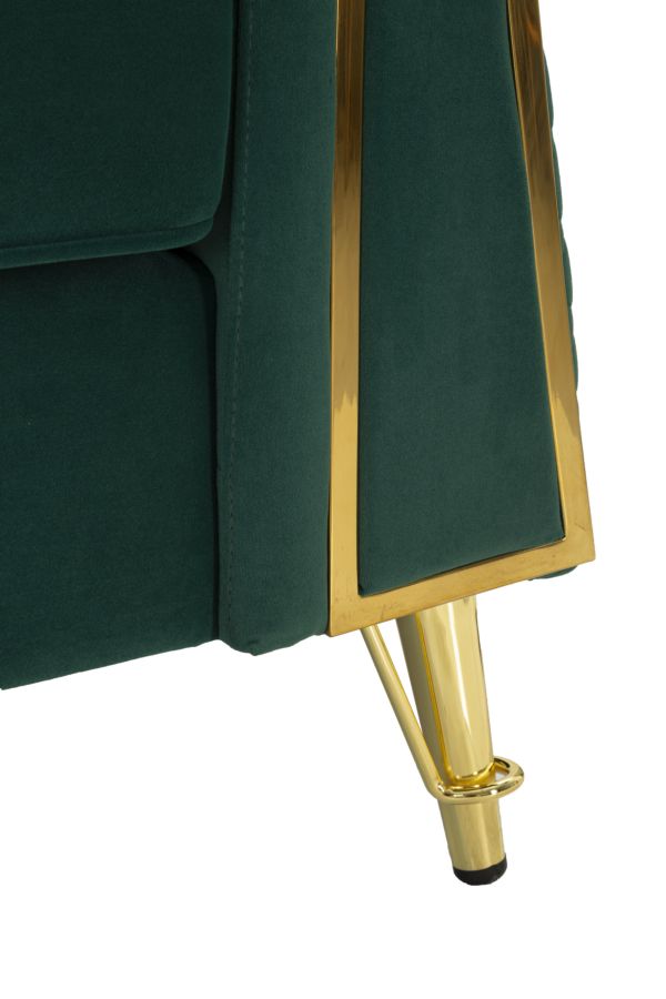 ARMCHAIR EMY GREEN WITH CUSHION CM 104X83X76 - slika 9