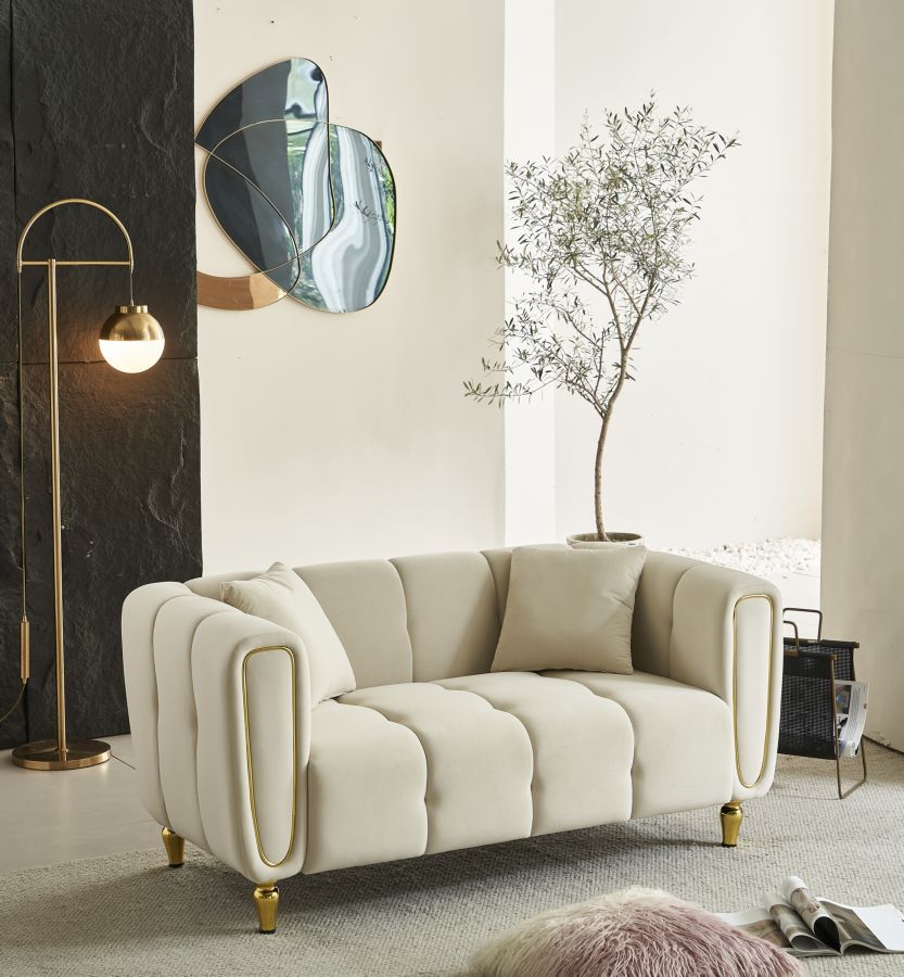 SOFA ALMA CREAM WITH CUSHIONS CM 155X81X71 - slika 11