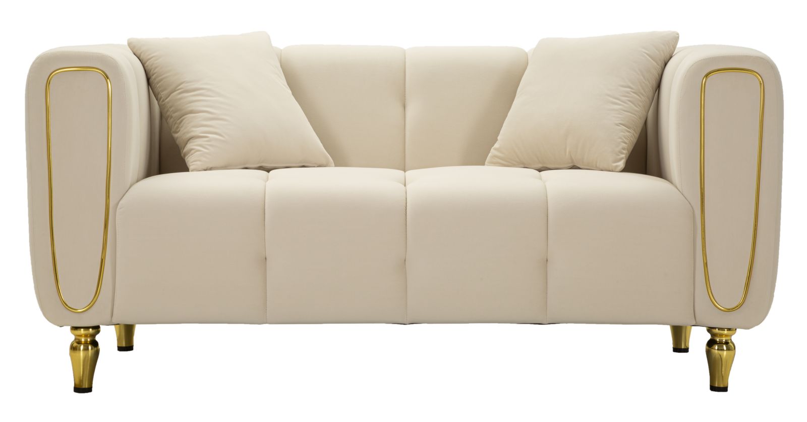 SOFA ALMA CREAM WITH CUSHIONS CM 155X81X71 - slika 2