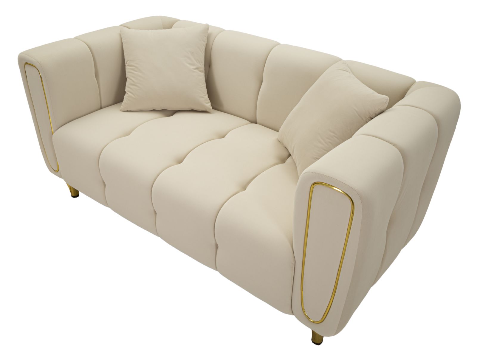 SOFA ALMA CREAM WITH CUSHIONS CM 155X81X71 - slika 4