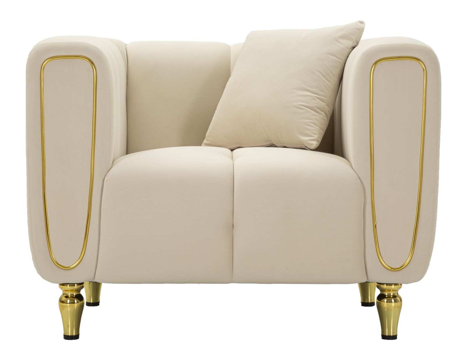 ARMCHAIR ALMA CREAM WITH CUSHION CM 97X81X71 - slika 2