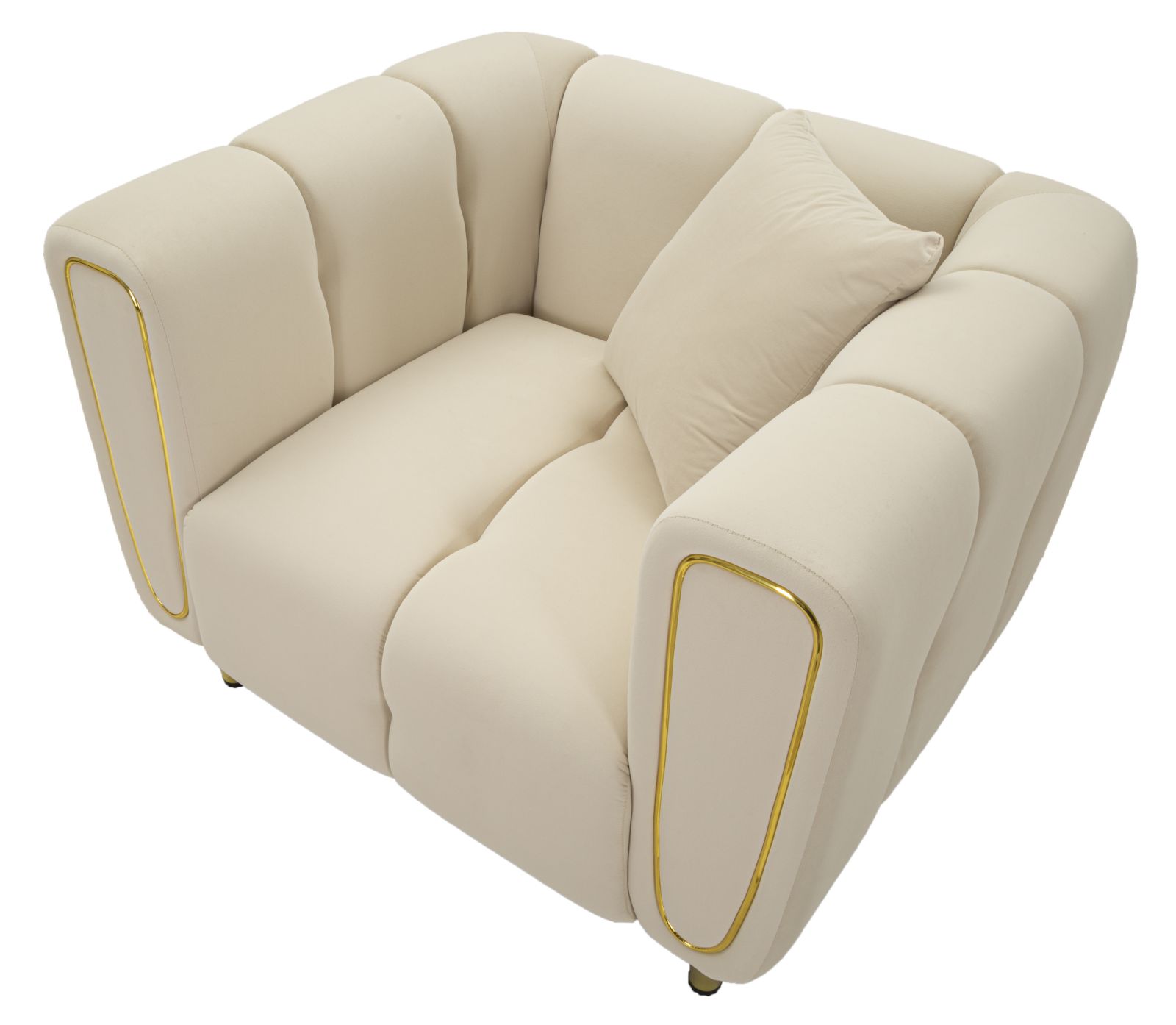 ARMCHAIR ALMA CREAM WITH CUSHION CM 97X81X71 - slika 4