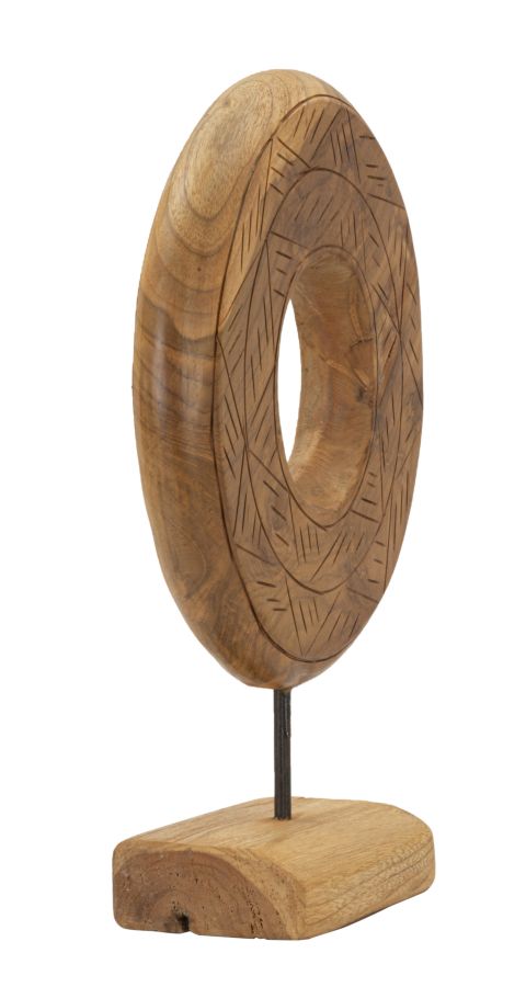SCULPTURE DORAT TEAK CM 28X10X38 - slika 2