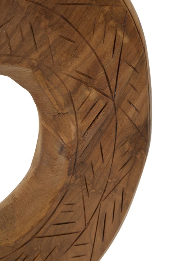 SCULPTURE DORAT TEAK CM 28X10X38 - slika 4