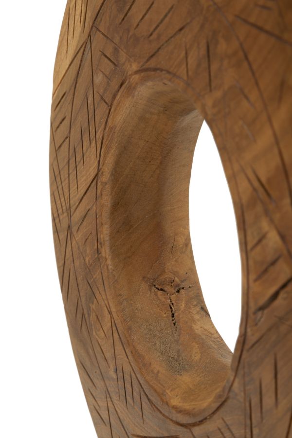 SCULPTURE DORAT TEAK CM 28X10X38 - slika 6