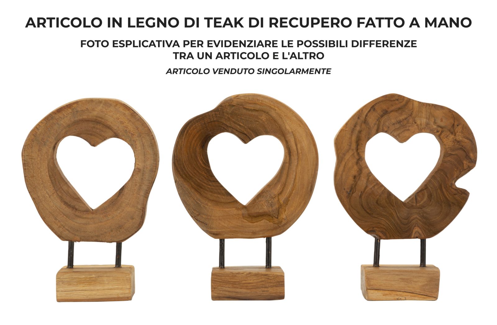 HASI SCULPUTRE TEAK CM 20X10X28 - slika 6