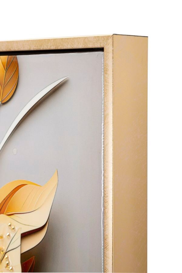 LAQUARED WALL PANTING WITH FRAME FLORA M 42X3,5X62 - slika 4