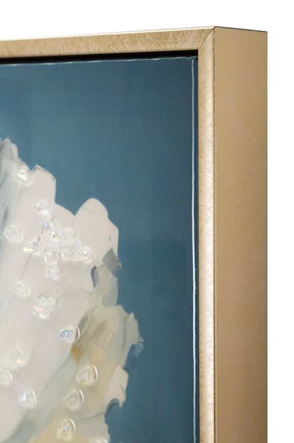 LAQUARED WALL PANTING WITH FRAME BLUEY CM 42X3,5X62 - slika 4