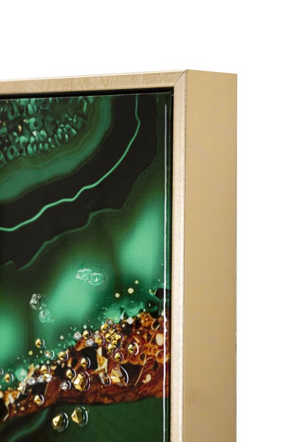 LAQUARED WALL PANTING WITH FRAME SMERALDY -A- CM 82X4X62 - slika 4
