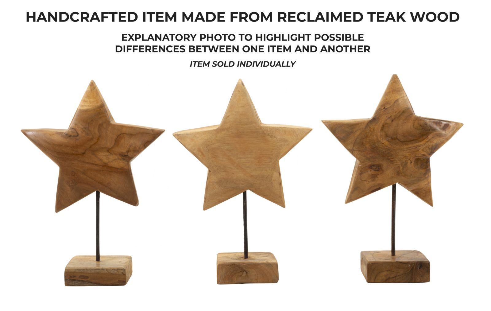 STAR SCULPTURE TEAK CM 28X1242 - slika 9