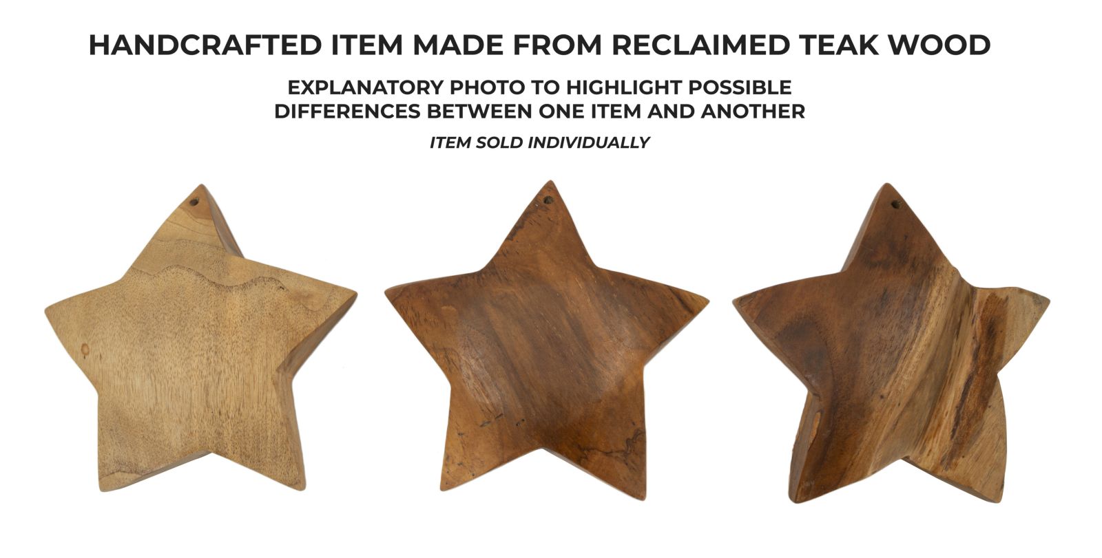 BINTANG SCULPTURE TEAK CM Ø 19X5 - slika 8
