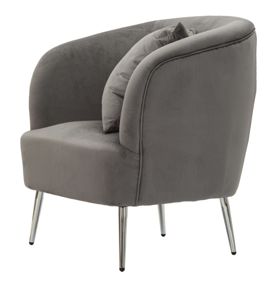 ARMCHAIR SILVERY WITH CUSHION CM 73X66X78 - slika 3