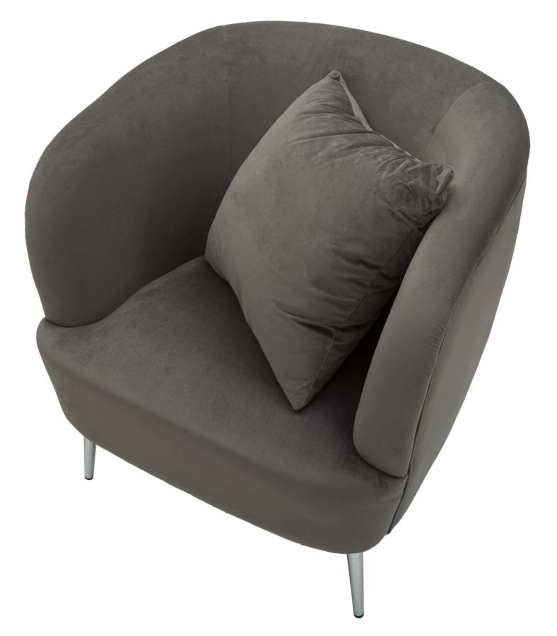 ARMCHAIR SILVERY WITH CUSHION CM 73X66X78 - slika 4