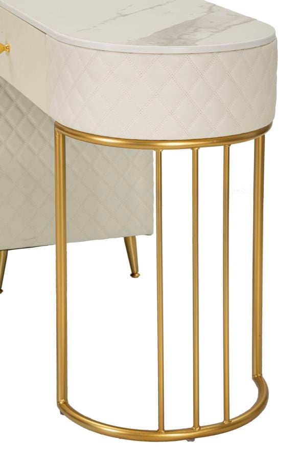 BED DESK SHARON WHITE WITH STOOL CM 120X40X75 (STOOL SIZE Ø36X39) - slika 10