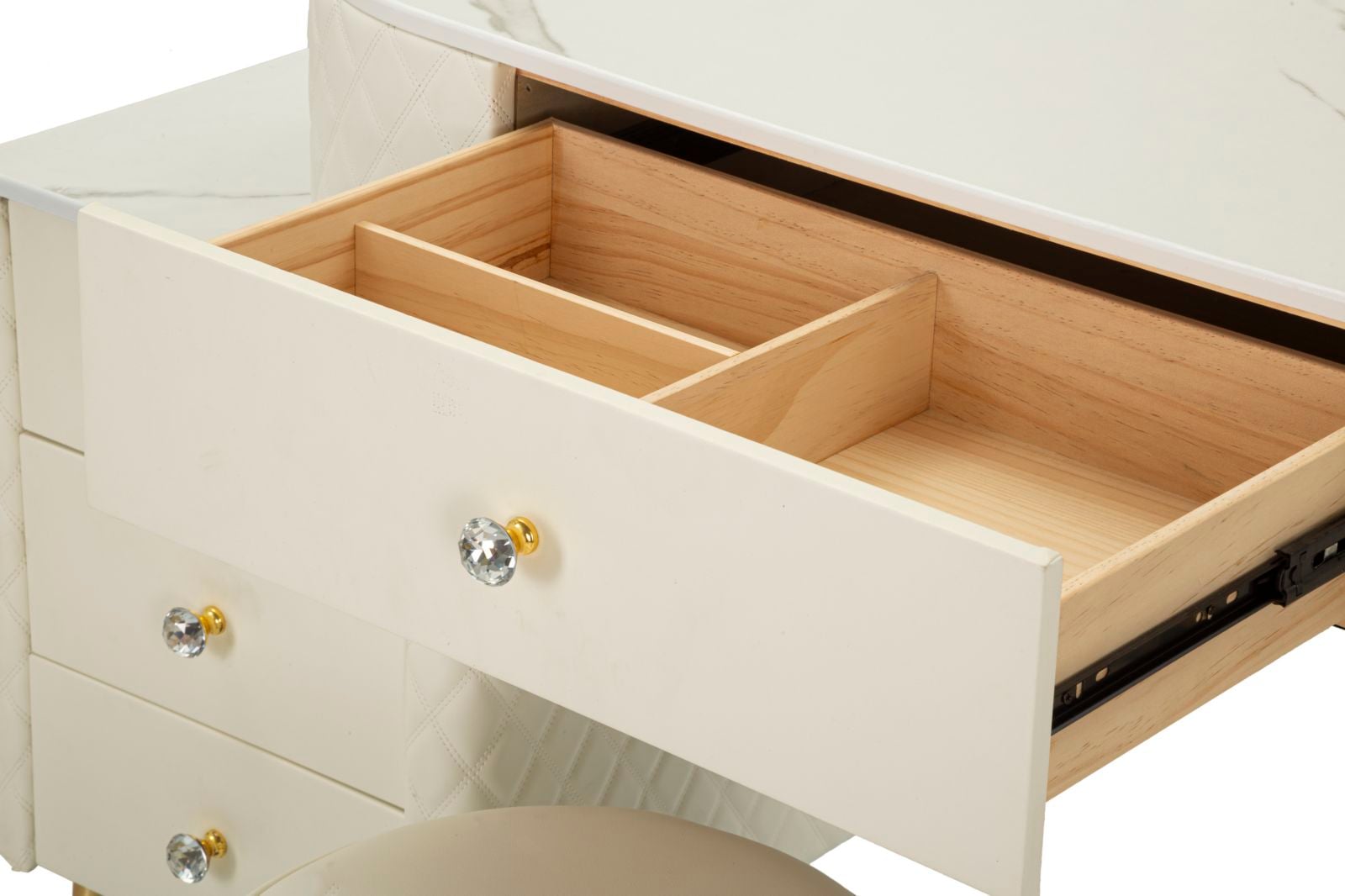 BED DESK SHARON WHITE WITH STOOL CM 120X40X75 (STOOL SIZE Ø36X39) - slika 9