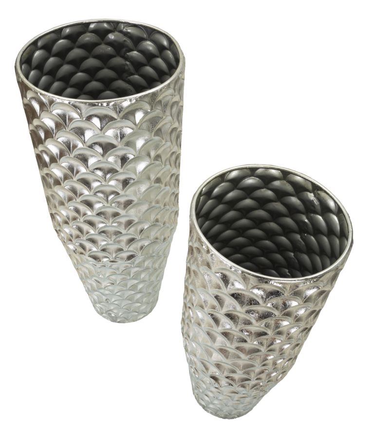 VASE HOLDER SILVY SET 2 PCS CM Ø 37X92X-32X75 - slika 2