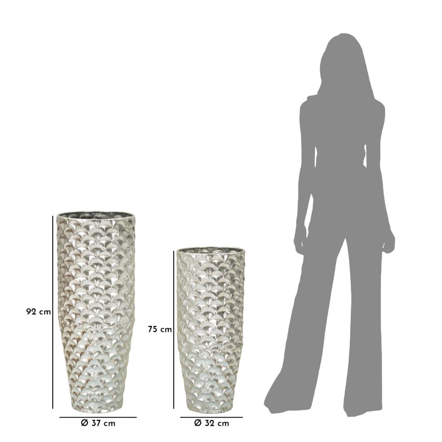 VASE HOLDER SILVY SET 2 PCS CM Ø 37X92X-32X75 - slika 7