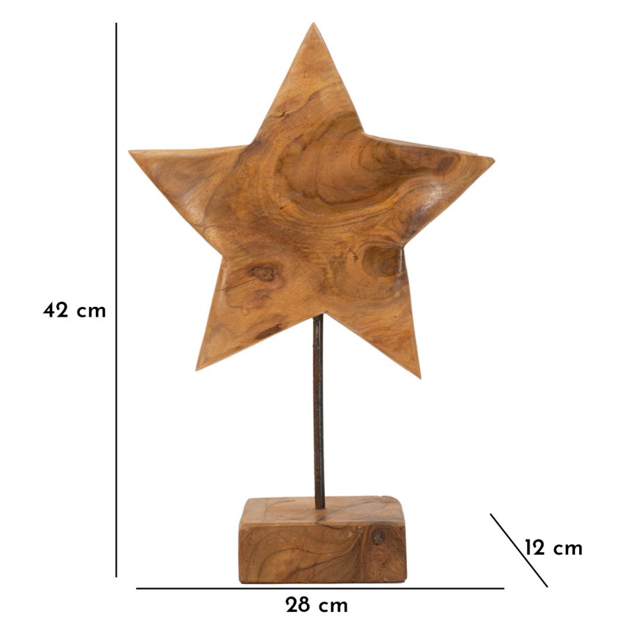 STAR SCULPTURE TEAK CM 28X1242 - slika 11