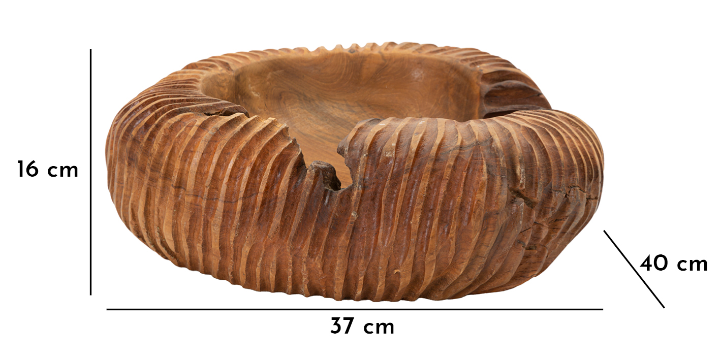 TRAY GARIT TEAK CM 37X40X16 - slika 10