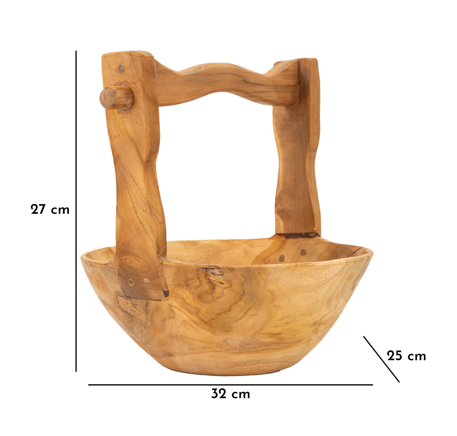 TRAY TIMBO TEAK CM 32X25X27 - slika 9