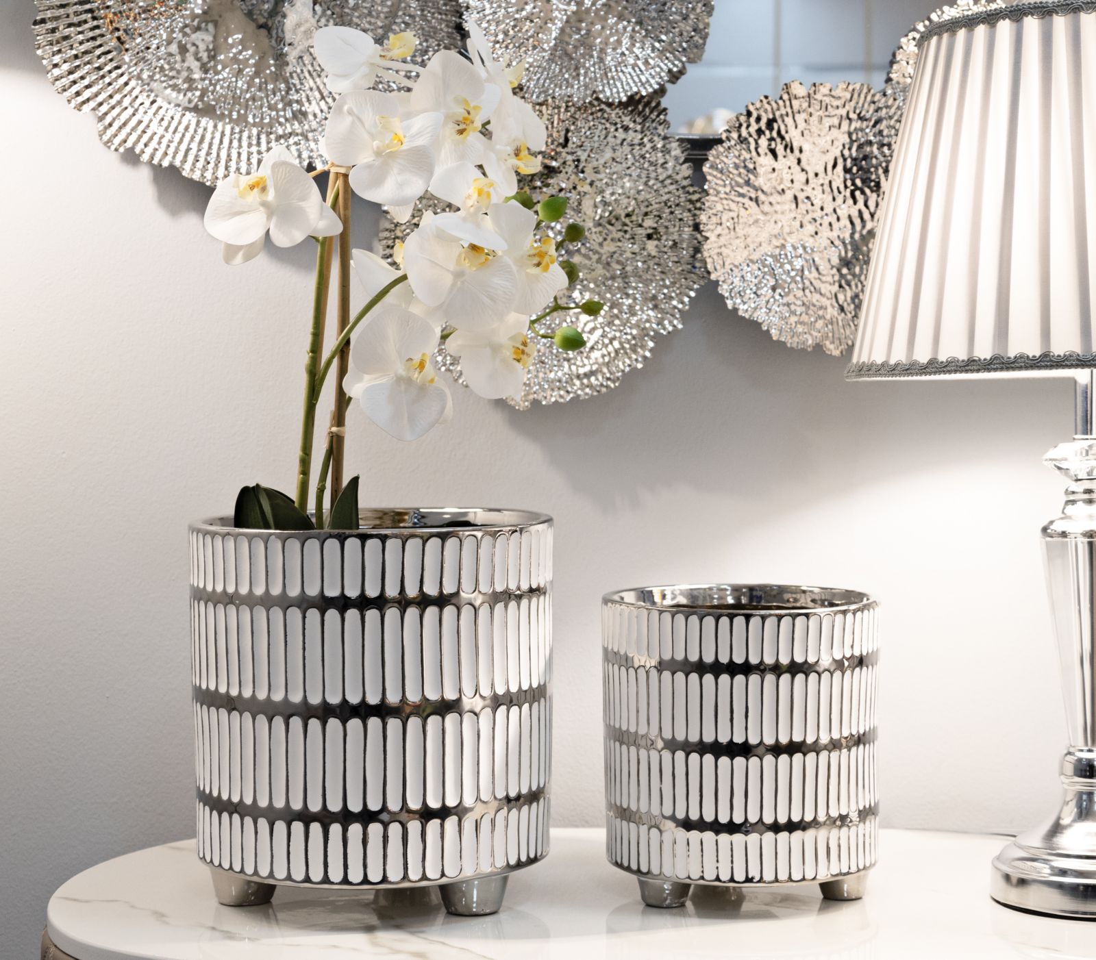 VASE HOLDER RAY SET 2 PCS CM Ø 22,5X24-18x19 - slika 6