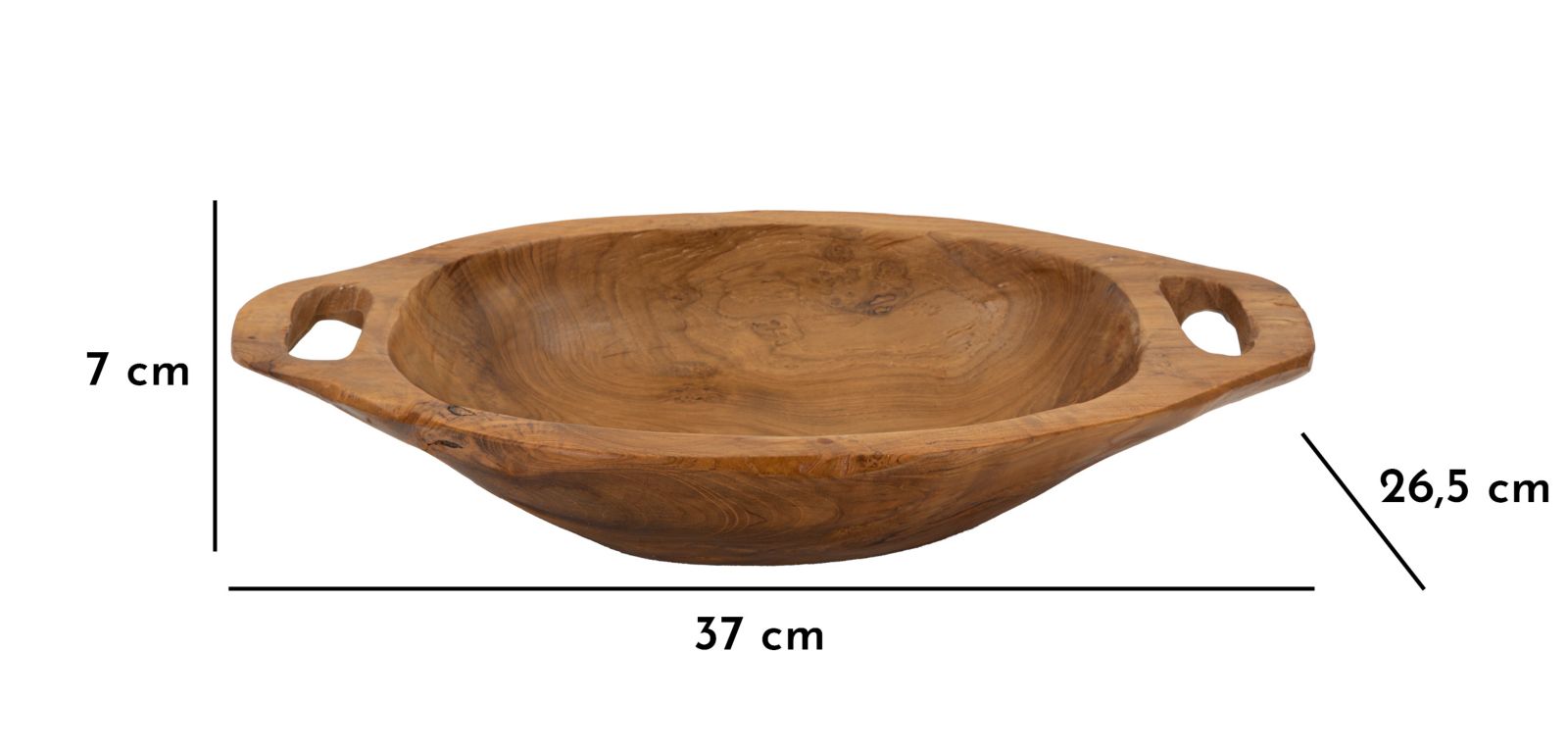 TRAY WAN TEAK CM 37X26,5X7 - slika 8