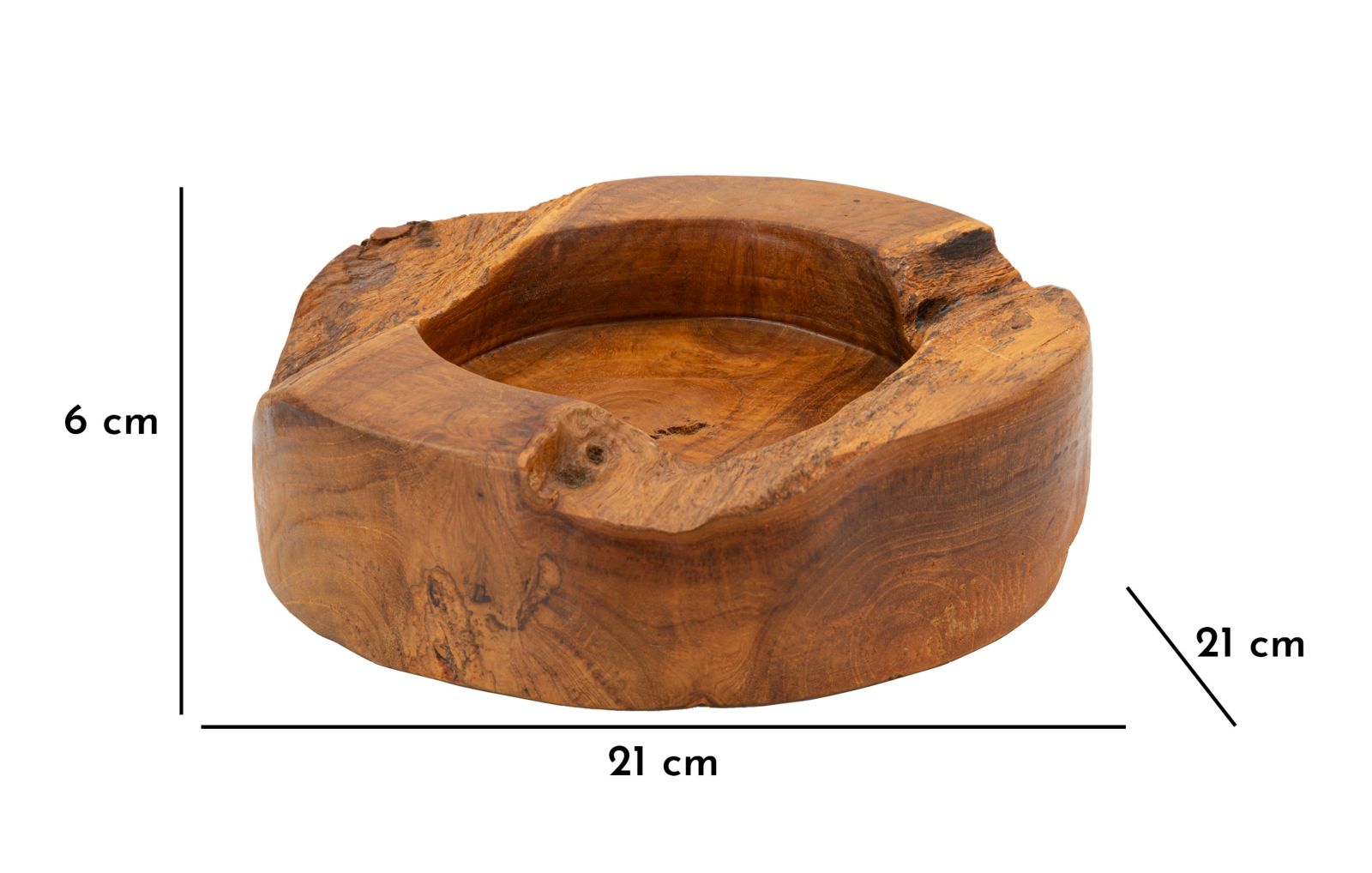 TRAY ERUSI PLUS TEAK CM Ø 21X6 - slika 8
