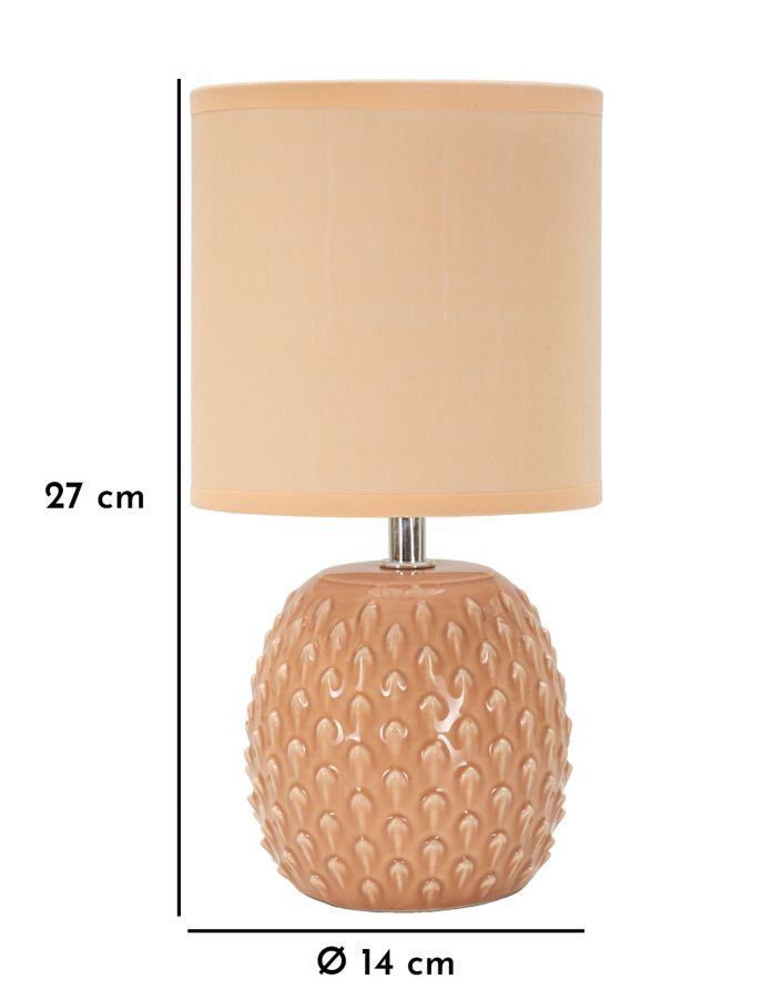 BADSIDE LAMP PONTUS PEACH CM Ø 14X27 - slika 6
