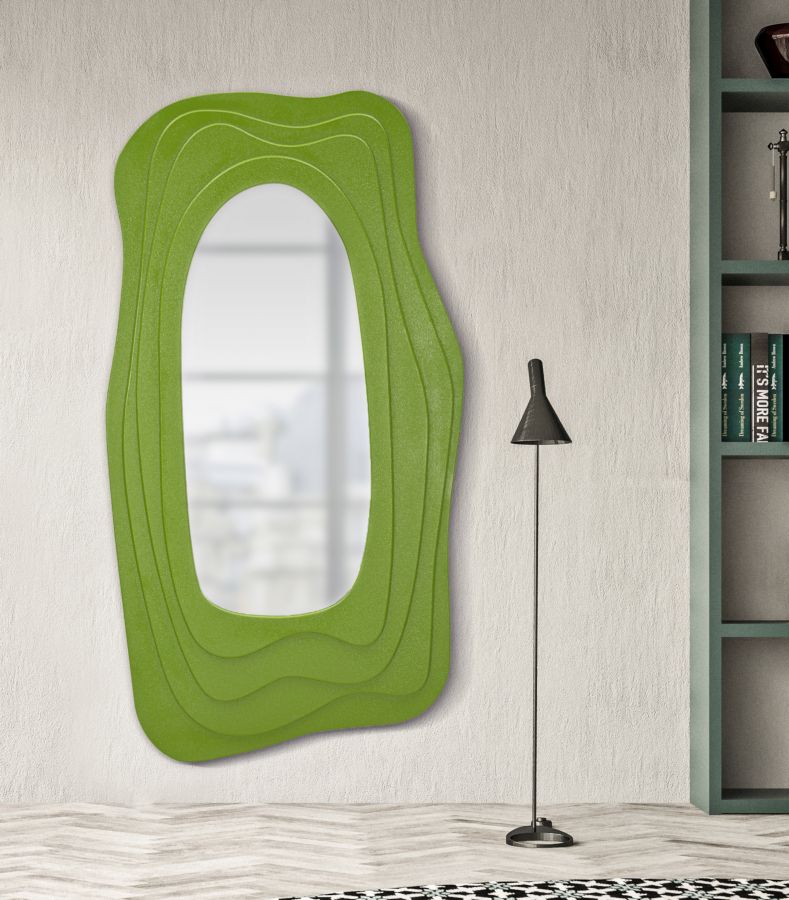 WALL MIRROR DAFNE GREEN CM 90X4X165 - slika 6