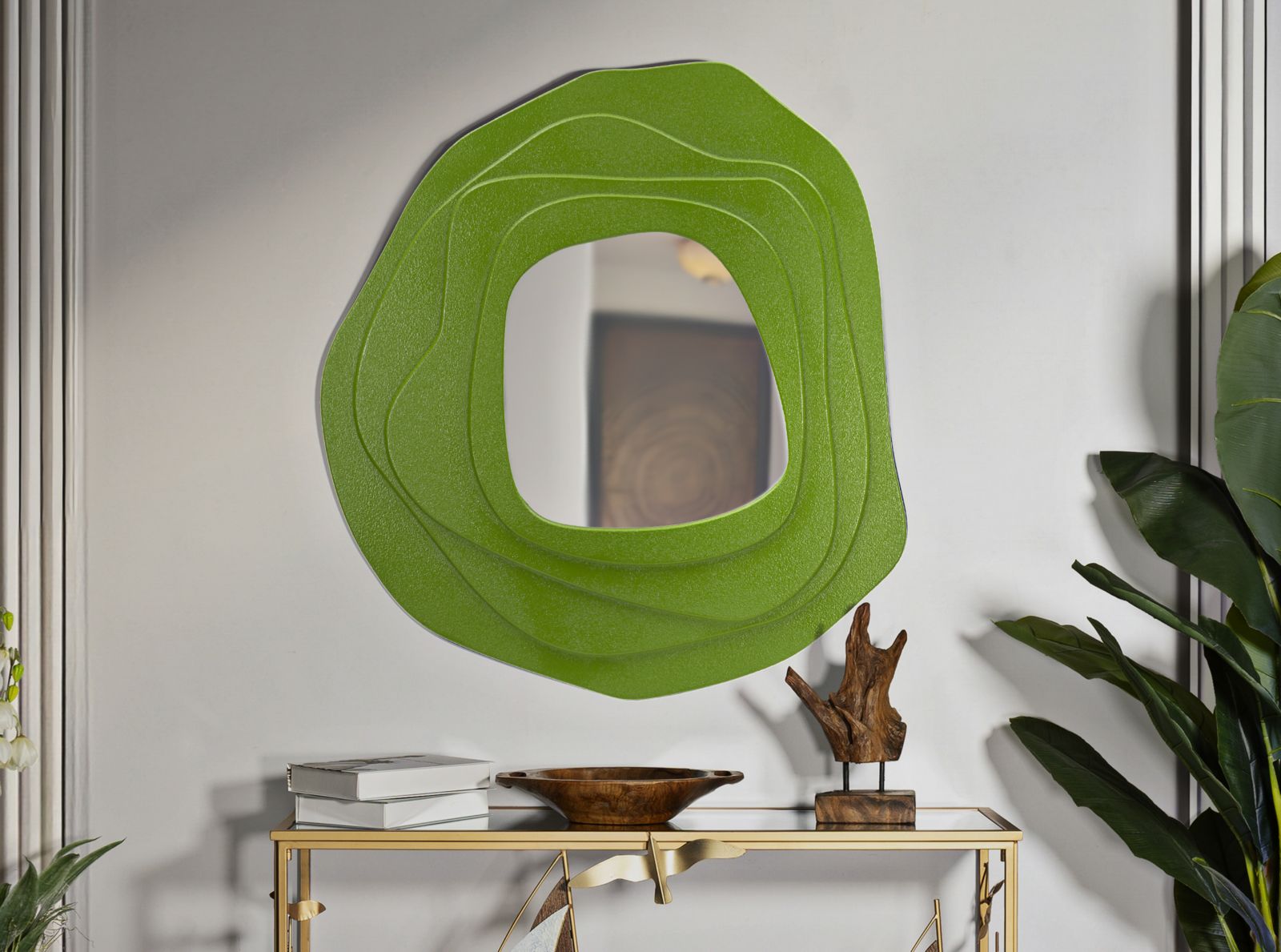 WALL MIRROR DALIA GREEN CM 90X4X97 - slika 6