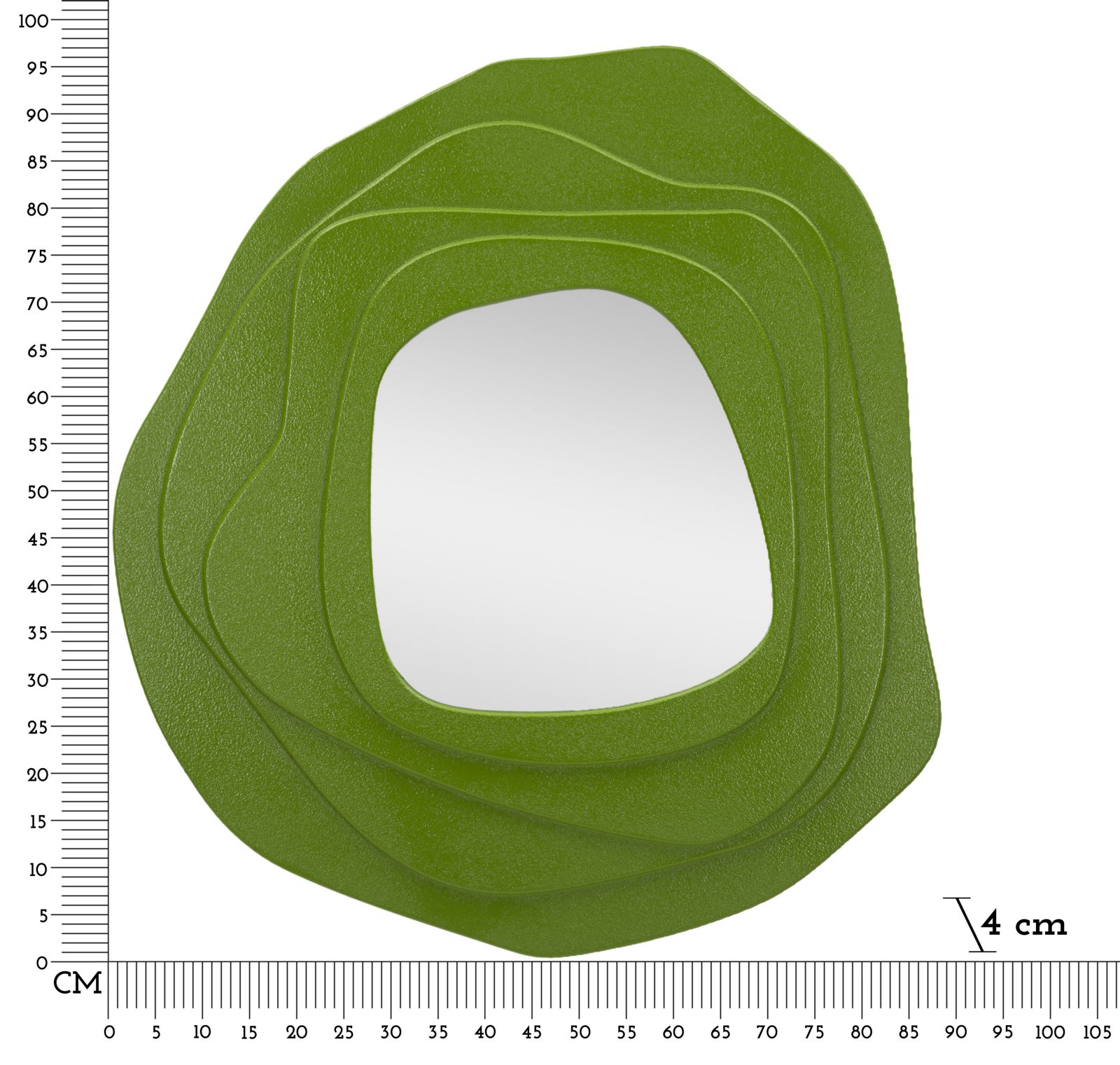 WALL MIRROR DALIA GREEN CM 90X4X97 - slika 7