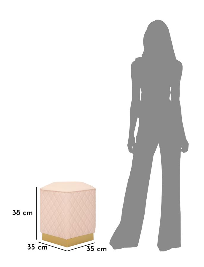 PENTAGONAL STOOL SHARON CM 35X35X38 - slika 8