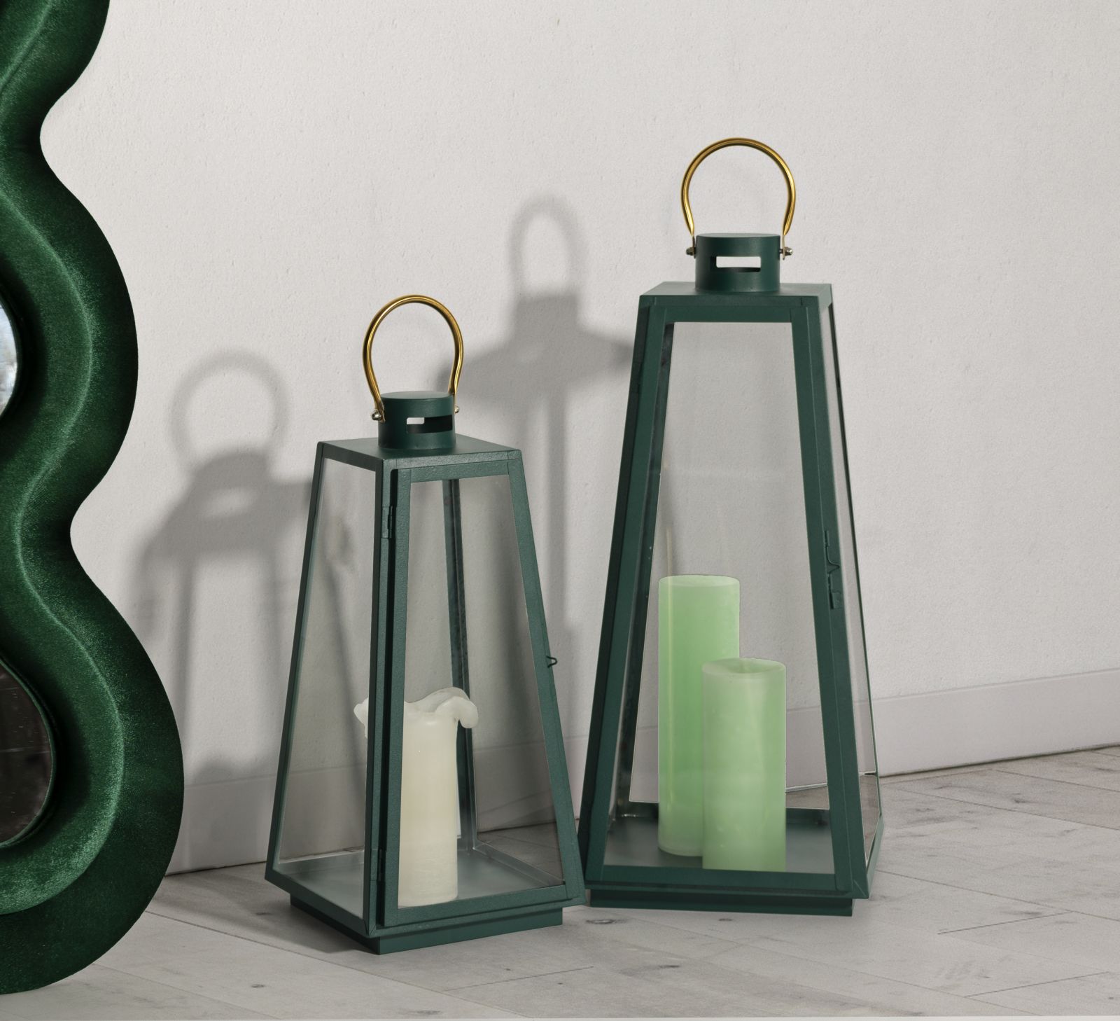 LANTERN GRENT SET 2 PCS CM Ø 25X25X57-20X20X45 - slika 5