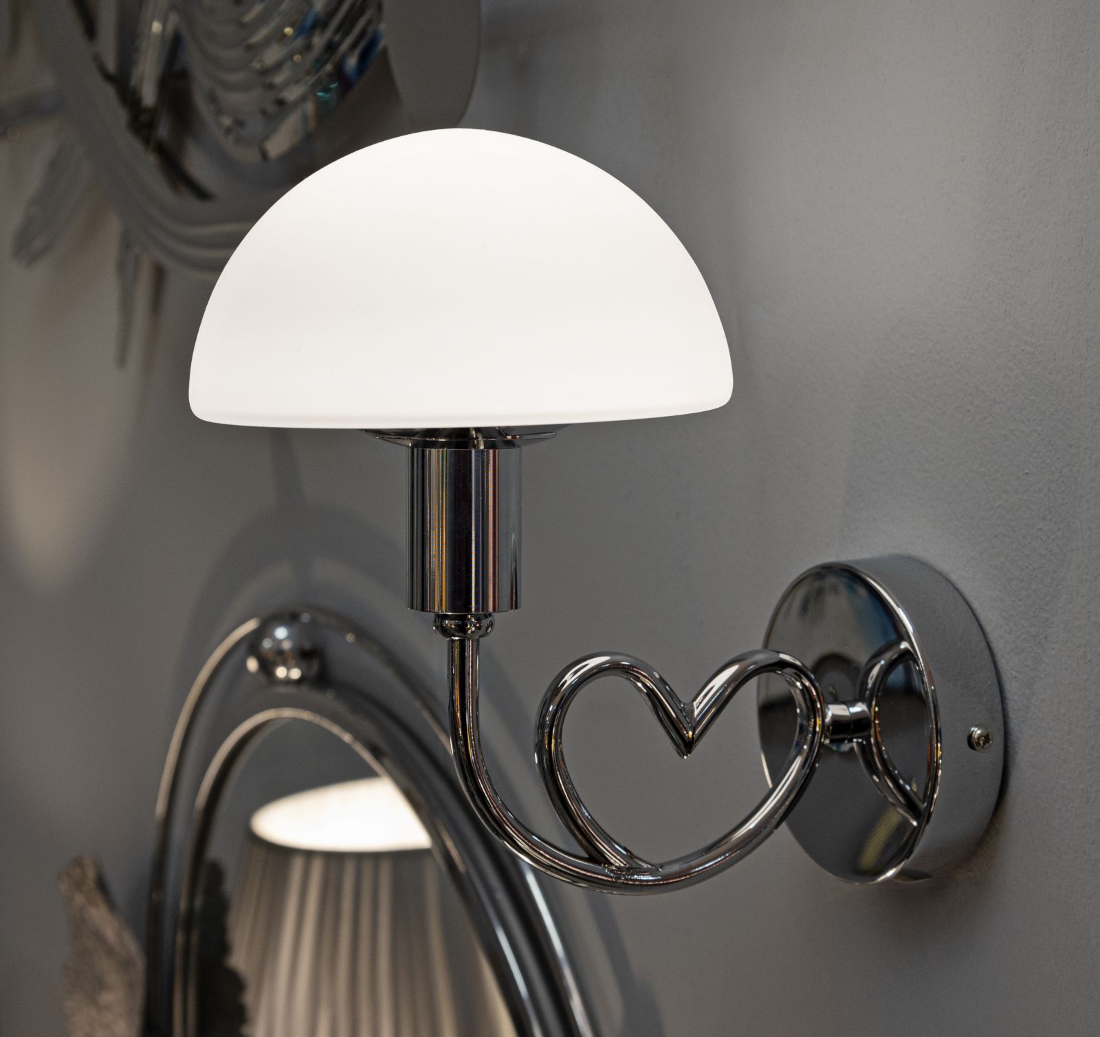 WALL LAMP LOVY SILVER CM 23X15X22 - slika 6