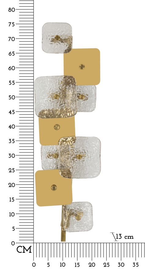 WALL LAMP GLASSY CM 24X13X76 - slika 7