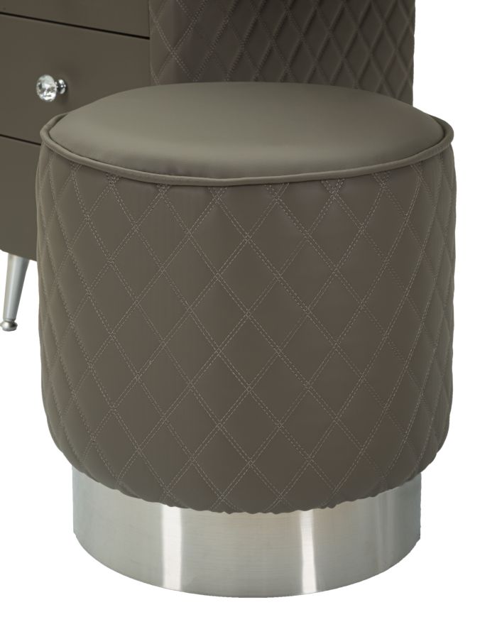 BED DESK SHARON GREY WITH STOOL SILVER LEGS CM 120X40X75 (STOOL SIZE Ø36X39) - slika 9