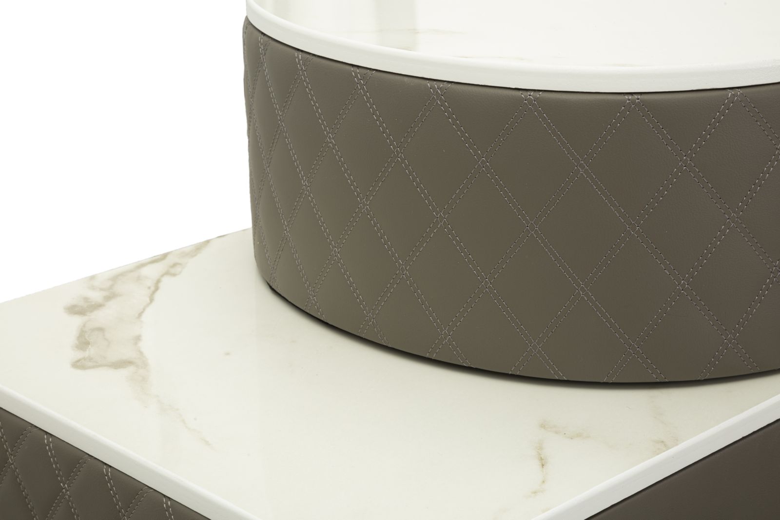 BED DESK SHARON GREY WITH STOOL SILVER LEGS CM 120X40X75 (STOOL SIZE Ø36X39) - slika 6