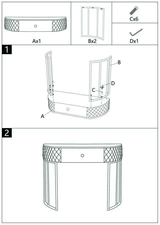 CONSOLE SHARON CM 100X40X75 - slika 11