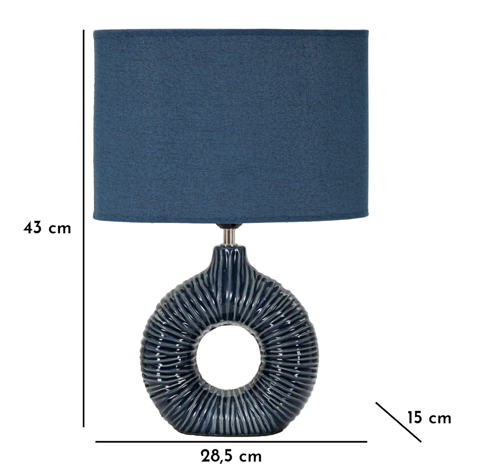 TABLE LAMP SETA BLUE CM 28,5X15X43 - slika 7