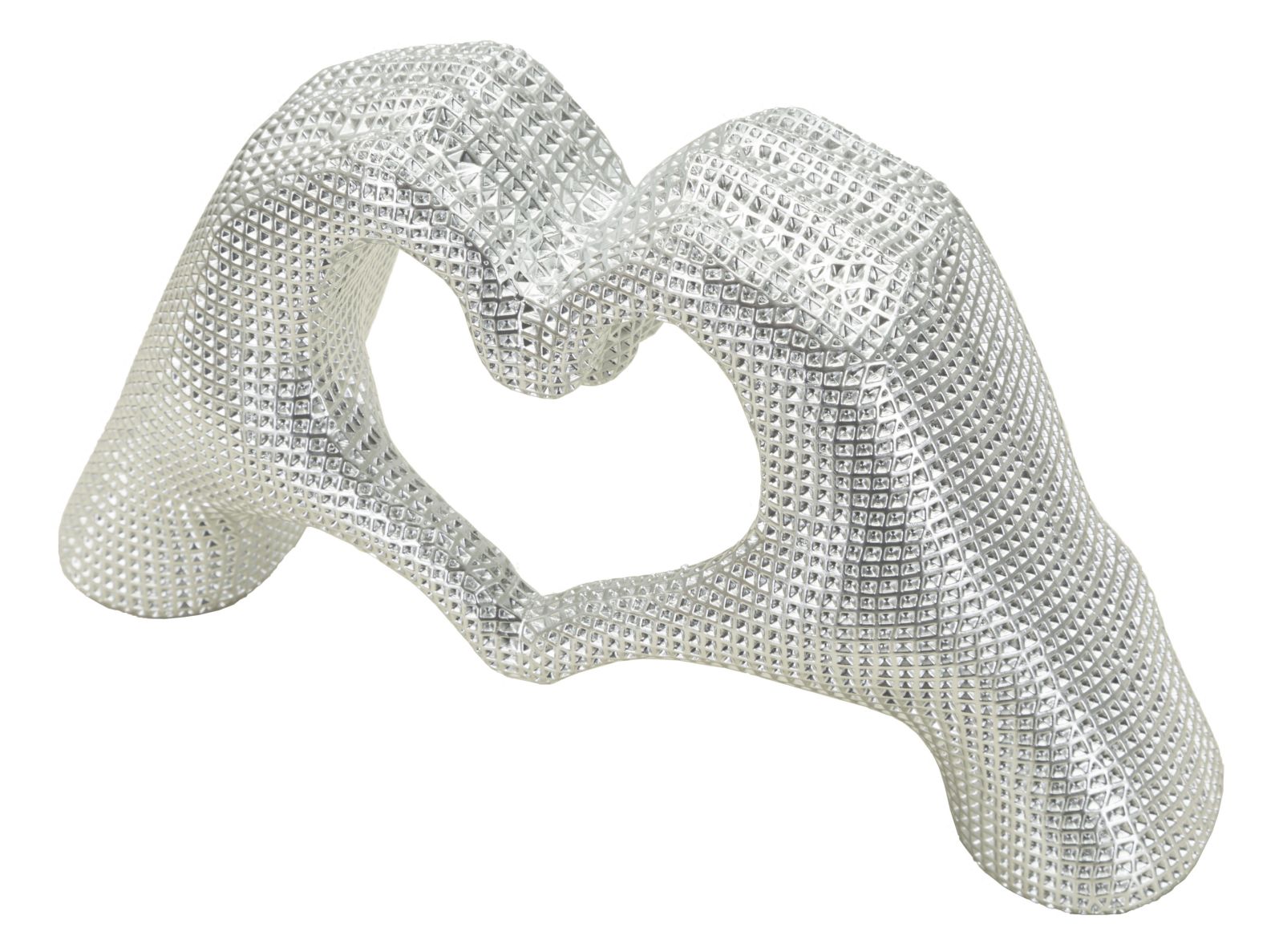 HANDS LOVER SILVER CM 25X7,5X13,5 - slika 3