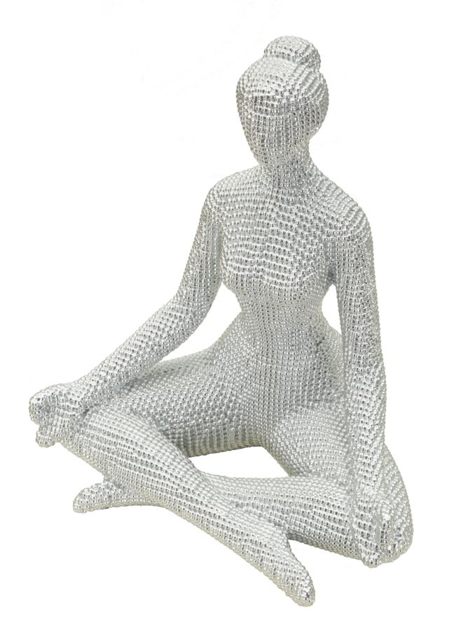 YOGA WOMAN SILVER CM 20,5X15,5X23 - slika 3