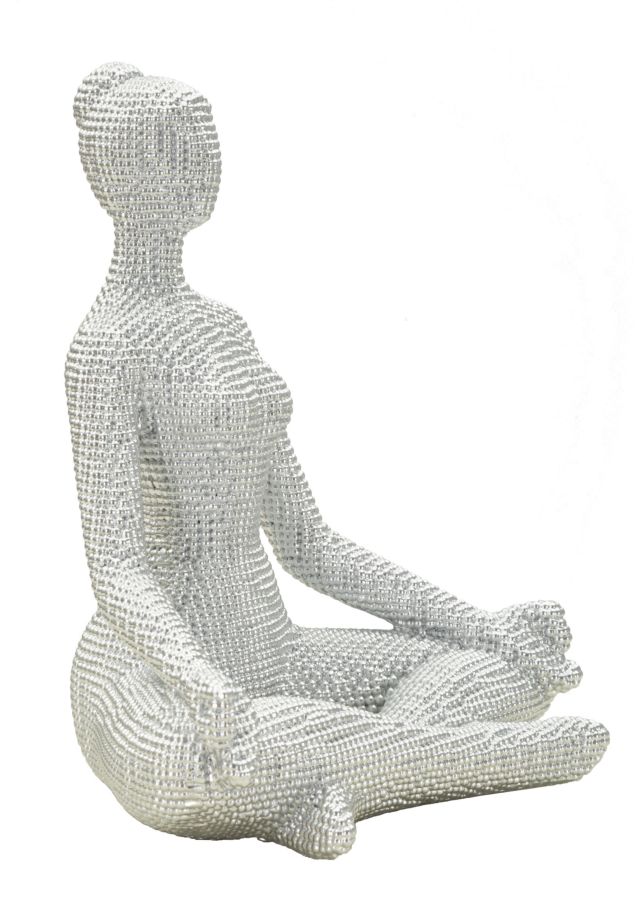 YOGA WOMAN SILVER CM 20,5X15,5X23 - slika 4