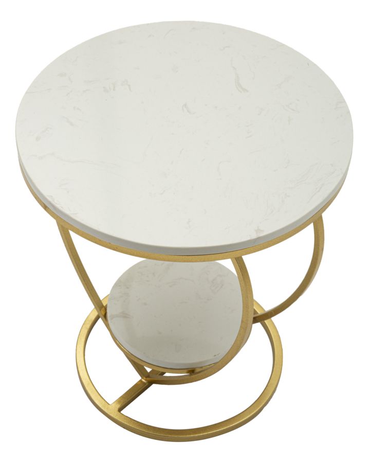 TABLE HEART GOLD CM Ø 40X45,5 - slika 3